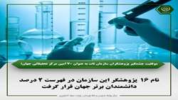Iranian Agricultural Research Organization breaks into global top 70 