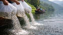 600,000 fingerlings released to restore Caspian fish stocks
