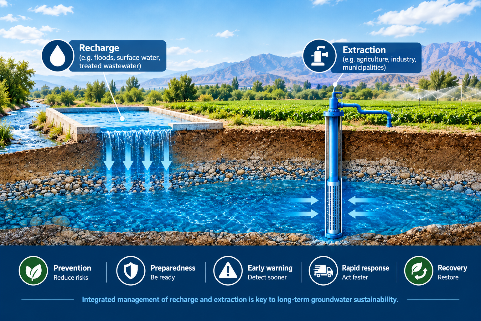 Groundwater sustainability requires integrated recharge, extraction management: Iranian researcher
