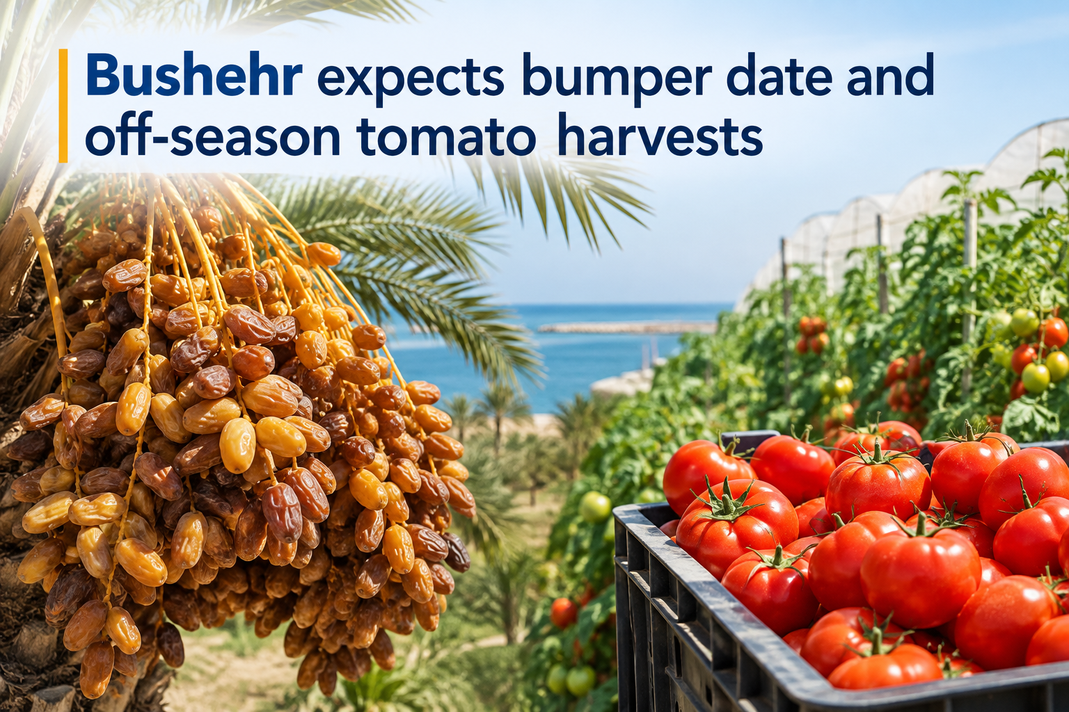 Bushehr expects bumper date, off-season tomato harvests 
