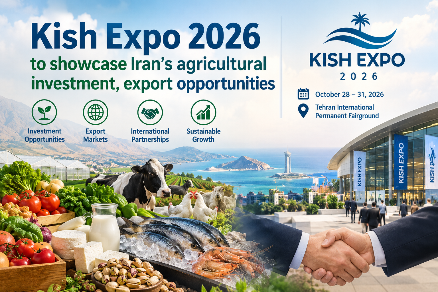 Kish Expo 2026 to showcase Iran’s agricultural investment, export opportunities